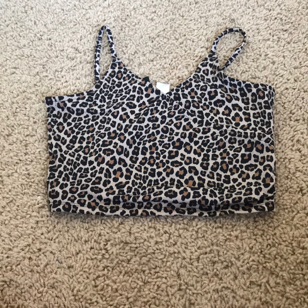 Cheetah print crop top